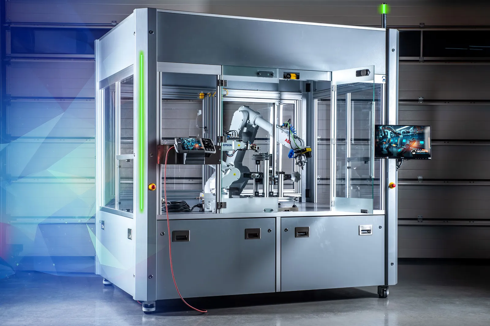 Reale Roboteranlage aus dem Maschinenbau der IB Muhr GmbH