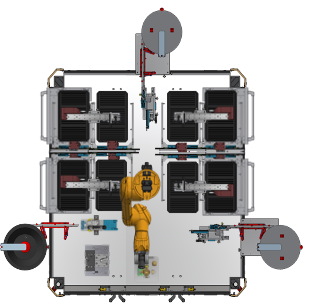 Montageroboter automatische Montage Roboterzelle